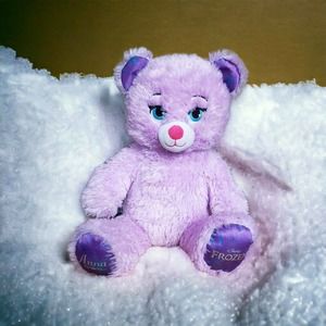 Build A Bear Workshop Disney Frozen Anna Plush 17" Purple Sparkle Bear